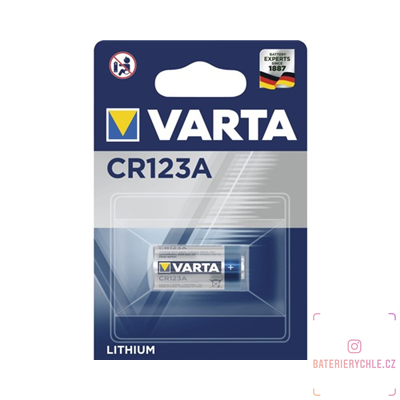 Baterie Varta Professional Lithium CR123, 1430mAh, 1ks, blistr