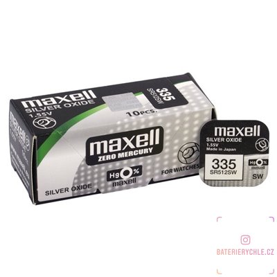 Hodinková baterie MAXELL 335 (SR512SW ) 1ks, blistr