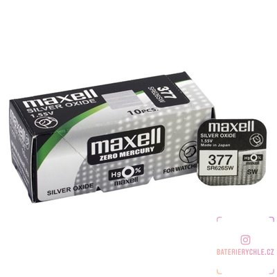 Hodinková baterie MAXELL 377,376,G4 (SR626SW) 1ks, blistr