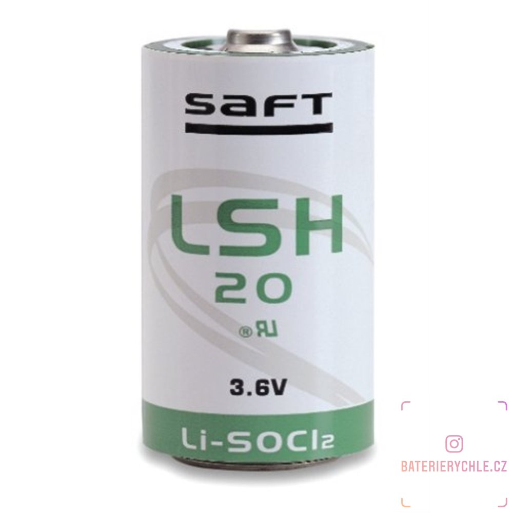 Baterie Saft LSH20 SAFT C 3,6V velikost LR20 D 13000mAh, Lithium, 1ks volné balení