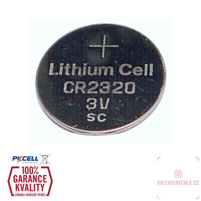 CR2320 Knoflíková baterie PKCell, 3V, 130mAh, lithiová