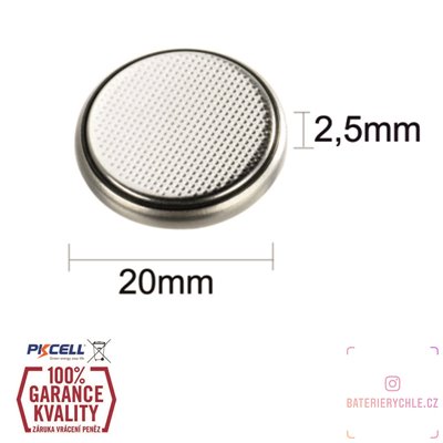CR2025 Knoflíková baterie PKCell, 3V, 150mAh, lithiová