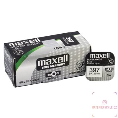 Hodinková baterie MAXELL 396,397,G2  (SR726SW) 1ks, blistr