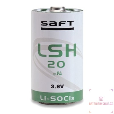 Baterie Saft LSH20 SAFT C 3,6V velikost LR20 D 13000mAh, Lithium, 1ks volné balení