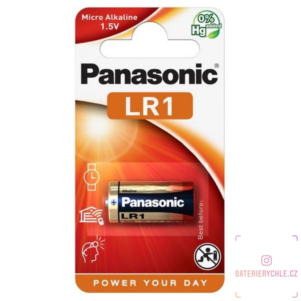 Baterie Panasonic  alkaline LR01/LR1/N 1ks, blistr