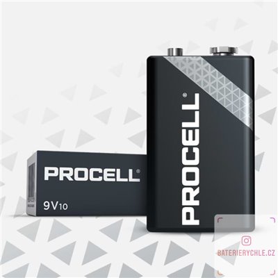 Baterie Duracell Procell Industrial 6LR61 9V 673mAh 10ks, box